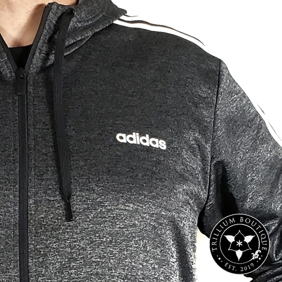 Adidas Men's MTECH Fleece Hoodie Sweatshirt 2XL - Picture 4 of 7